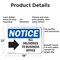 Signmission All Deliveries To Business Office, 18 in W x Rectangle, Aluminum OS-2PACK-NS-A-1218-L-10095 - alternate 5